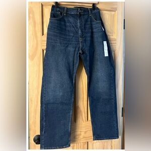 Signature by Levi Strauss Dark Blue Relaxed Jeans
